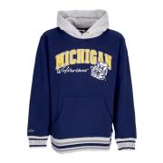 Mitchell & Ness Vintage Logo Fleece Hoodie Michigan Wolverines Blue, H...