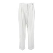 Kaos Elegant Byxor med Polyesterblandning White, Dam