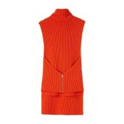 Jil Sander Stilren Top för en Trendy Look Orange, Dam