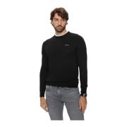 Guess Slim Fit Pullover - Svart Black, Herr