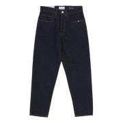 Amish Slim Fit Denim Jeans Blue, Herr