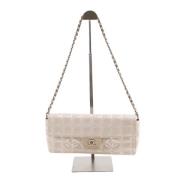 Chanel Vintage Pre-owned Laeder axelremsvskor Beige, Dam