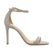 Stuart Weitzman Klack sandaler Nudist II Gray, Dam