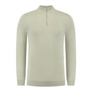 Pure Path Essentiell Half-Zip Stickad Tröja Green, Herr