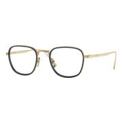 Persol Guld Svart Glasögonbågar Black, Dam