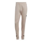 Adidas Sportiga Sweatpants med Dragkedja Manschetter Beige, Herr