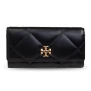 Tory Burch Diamant Quilt Flap Plånbok i Svart Black, Dam