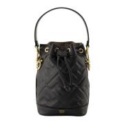 Fendi Mini Skatt Hinkväska Black, Dam