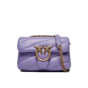 Pinko Lila Love Puff Baby Väskor Purple, Dam