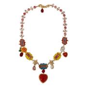 Dolce & Gabbana Snygg Tecknad Statement Halsband Multicolor, Dam