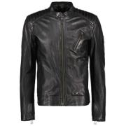 Belstaff Stilfull Läderjacka Black, Herr