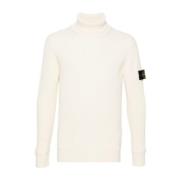 Stone Island Naturlig Turtle Neck Jumper Beige, Herr