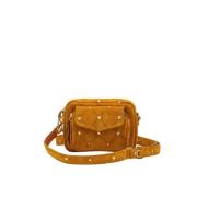 Claris Virot Mocka Baby Charly Amber Studded Väska Brown, Dam