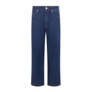 Maison Kitsuné Stone Straight Denim Jeans Blue, Herr