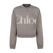 Chloé Stiliga Sweaters Kollektion Gray, Dam