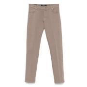 Kiton Ljusbruna Straight-Leg Jeans Beige, Herr