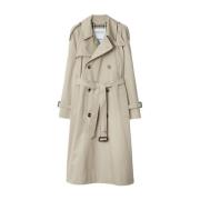 Burberry Stiliga Kappor Samling Beige, Dam