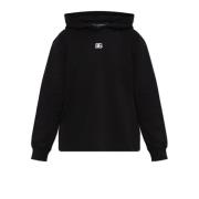 Dolce & Gabbana Sweatshirt med broderad logotyp Black, Dam