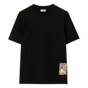 Burberry Svart T-shirt A1189 Black, Dam