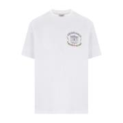 Casablanca Sportig vit bomull Jersey T-shirt White, Herr