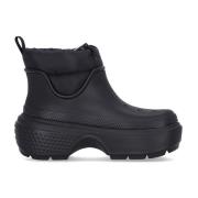 Crocs Stomp Puff Boot Svart Black, Dam