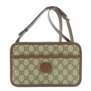 Gucci Vintage Pre-owned Canvas gucci-vskor Brown, Dam