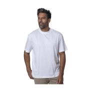 Eleventy Vit Rund Hals Kortärmad T-shirt White, Herr