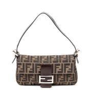 Fendi Vintage Pre-owned Canvas fendi-vskor Brown, Dam