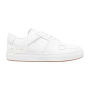 Common Projects Vit Låg Topp Domstil Sneaker White, Herr