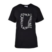 Erika Cavallini Svart T-shirt för kvinnor Black, Dam