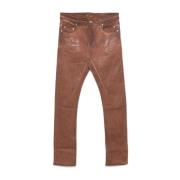 Rick Owens Detroit Cut Terra Slim-fit Jeans Brown, Herr