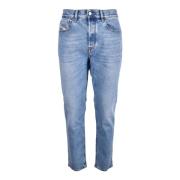 Diesel Klassiska Denim Jeans med Elastanblandning Blue, Herr