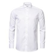 Eton Vit Signature Twill Skjorta - Extreme Cut Away White, Herr