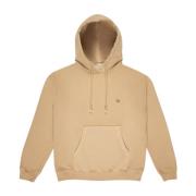 Bally Kontrast Logo Hoodie Sweatshirt Beige, Dam