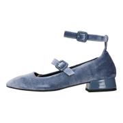 Mariuccia Milano Platta skor Clear Blue Blue, Dam