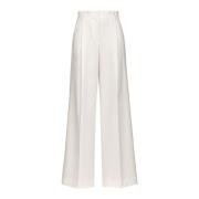 Pinko Wide Trousers White, Dam