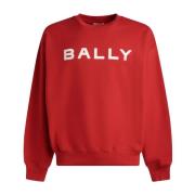 Bally Logo Sweatshirt Red, Herr