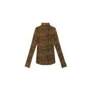 Isabel Marant Leopardmönstrad Lyxtopp Brown, Dam