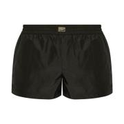 Dolce & Gabbana Svart havskläder elastisk midja badkläder Black, Herr