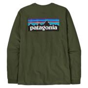 Patagonia Långärmad Logotopp i Grön Green, Herr