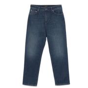 Dolce & Gabbana Blå Tapered Jeans med Klassisk Stil Blue, Dam