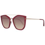 Tom Ford Burgundy Kvinnors Solglasögon Pilotstil Multicolor, Dam