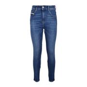 Diesel Ikoniska Navy Blue Skinny Jeans Blue, Dam