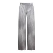 Ermanno Scervino Tryckta Raka Byxor Gray, Dam