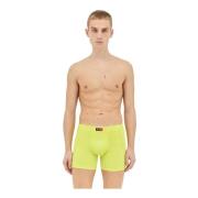 Diesel Microfiber Flocked Boxer Briefs Lågskuren Yellow, Herr