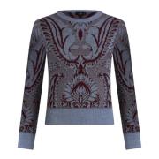 Etro Stiliga Sweaters Kollektion Multicolor, Dam