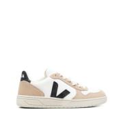 Veja Kromfri Läder Sneakers i Vit/Svart/Sahara Multicolor, Herr