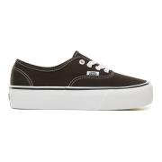 Vans Platform Skate Skor Black, Dam