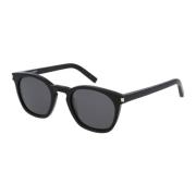 Saint Laurent Klassiska SL 28 Solglasögon Black, Unisex