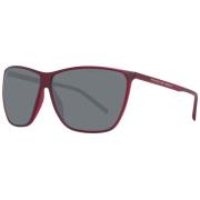 Porsche Design Röda Unisex Solglasögon Kvadratisk Stil Red, Unisex